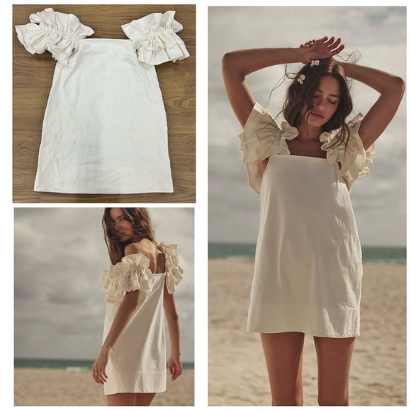 Free People Dresses & Skirts - Free People Beach Josie Mini Dress in Snow White